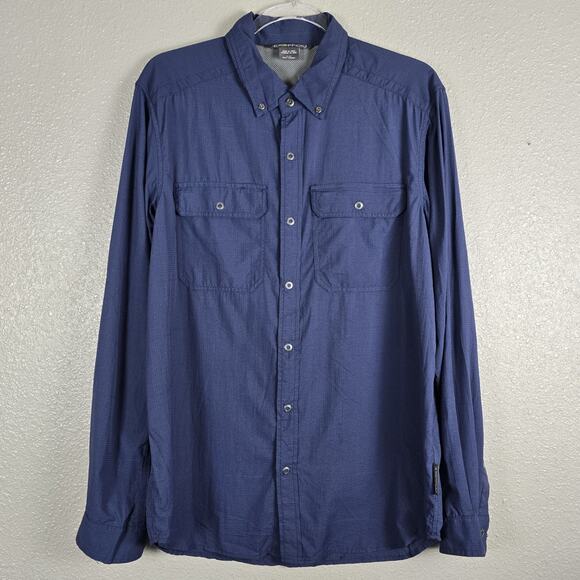 ExOfficio Men's Long Sleeve Button-Up Vented Travel Shirt Size M Outdoor Fishing - Picture 1 of 6